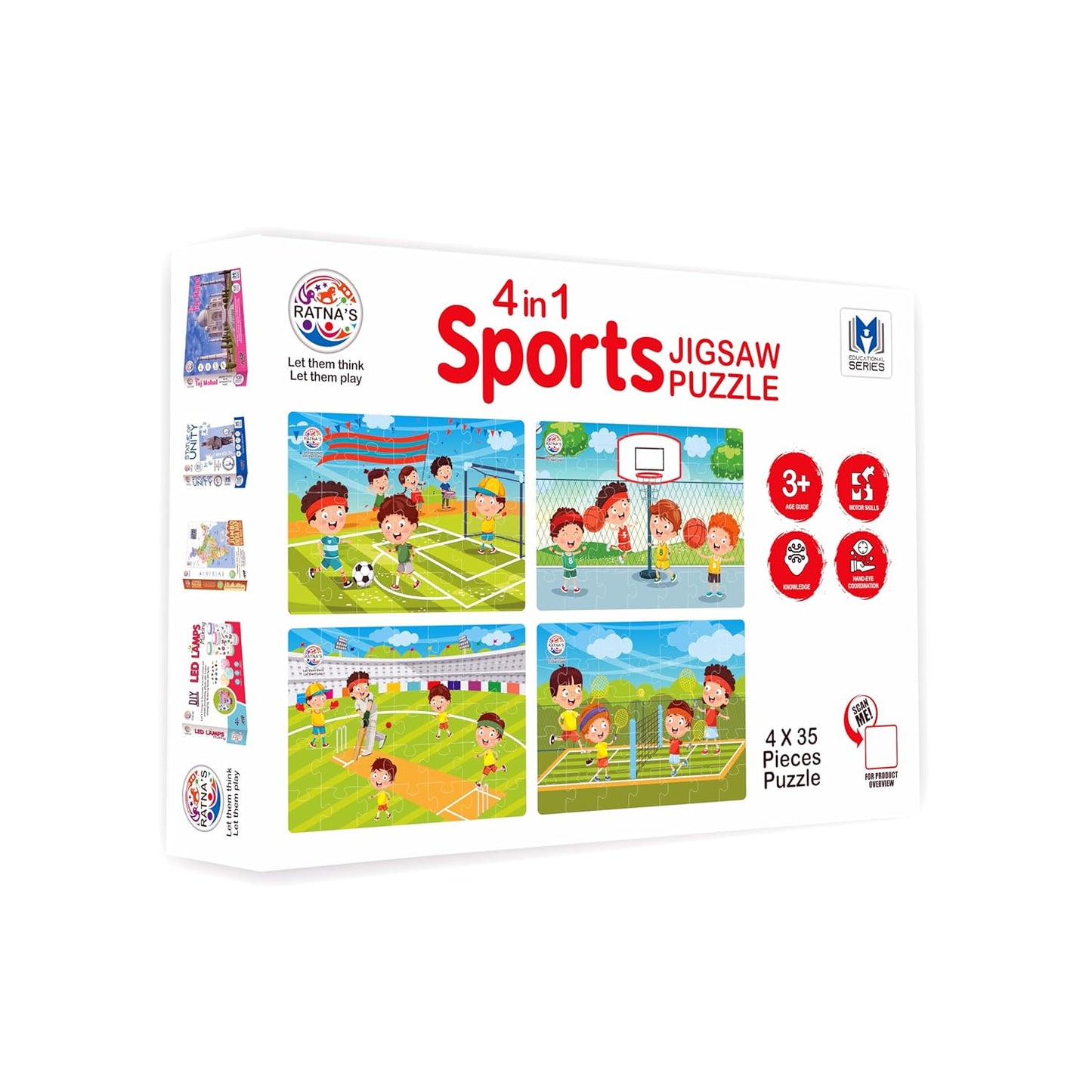 4 in 1 Sports Jigsaw Puzzle