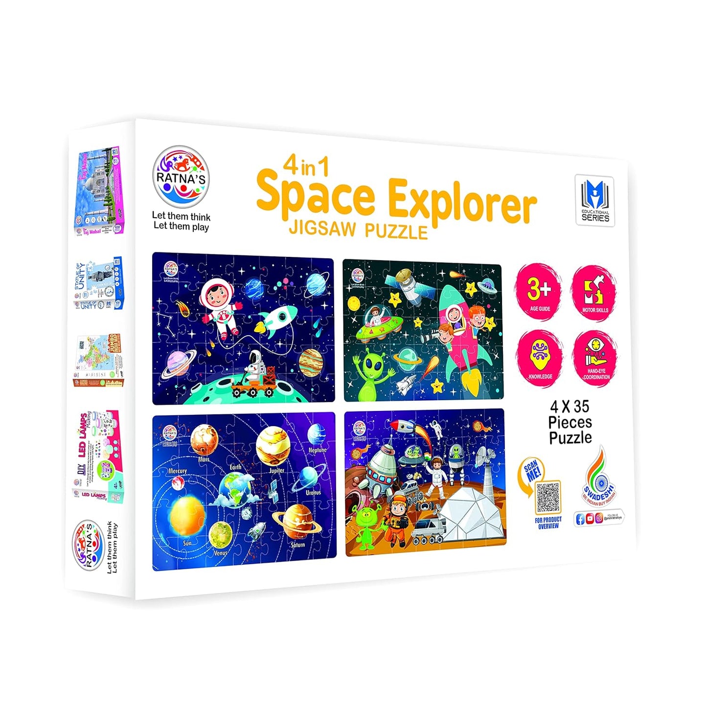 4 in 1 Space Explorer Jigsaw Puzzle