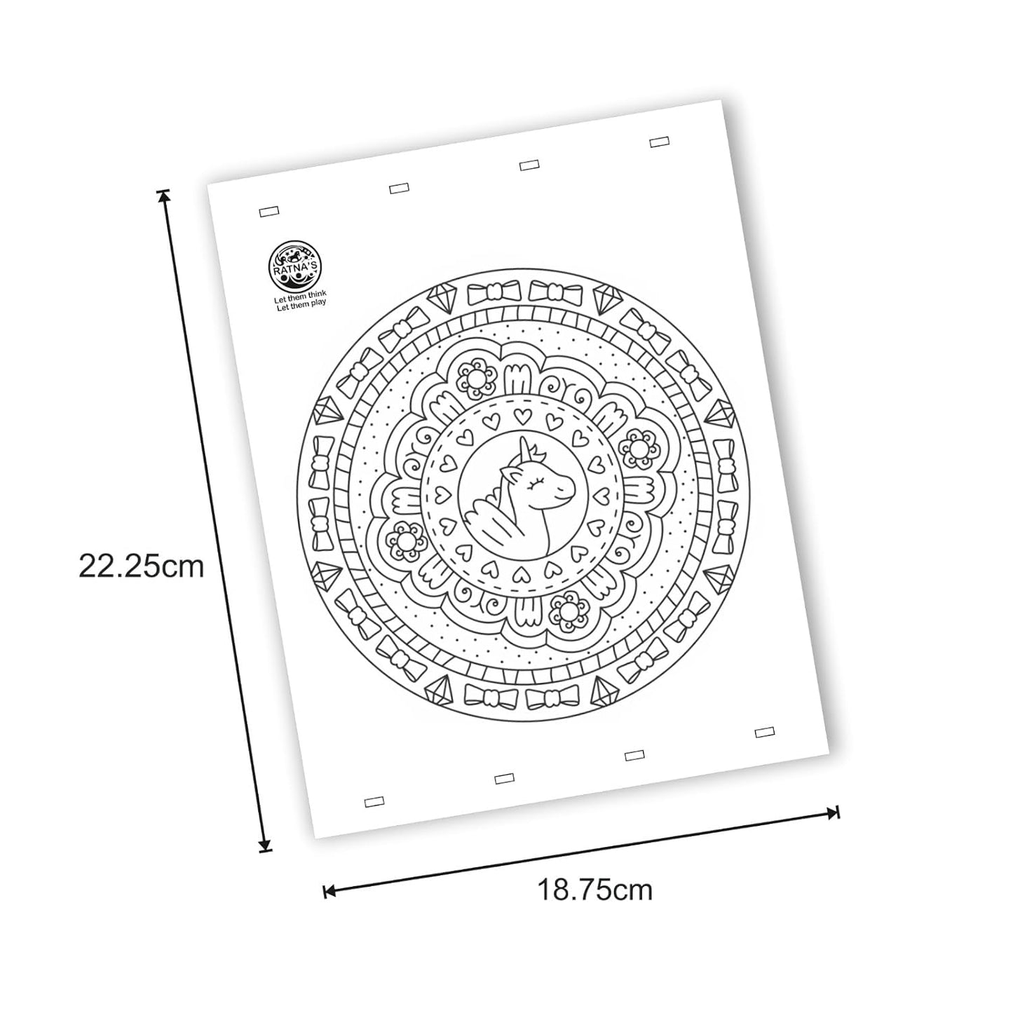 Mandala Art Unicorn Junior Colouring Kit