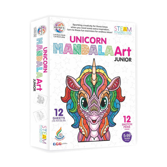 Mandala Art Unicorn Junior Colouring Kit