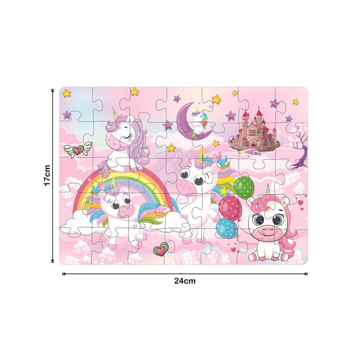 4 in 1 Unicorn Kingdom Jigsaw Puzzle