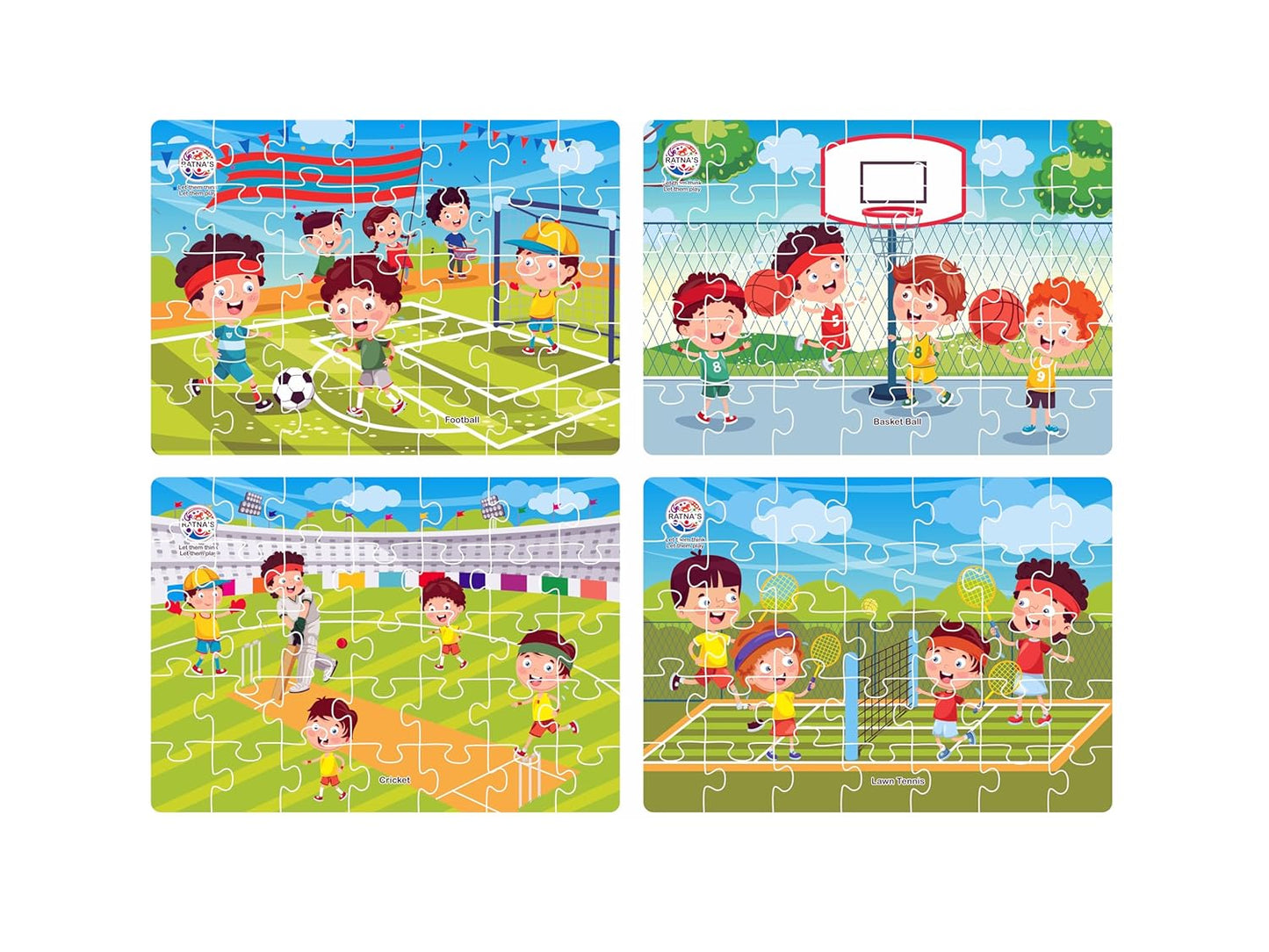 4 in 1 Sports Jigsaw Puzzle