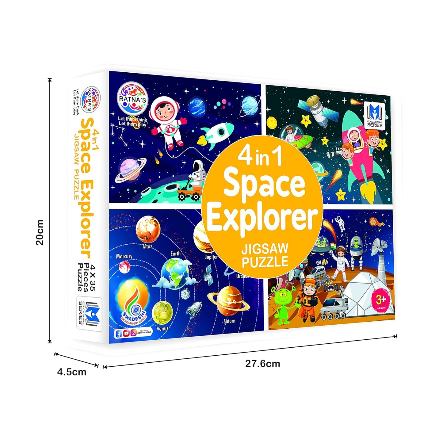 4 in 1 Space Explorer Jigsaw Puzzle