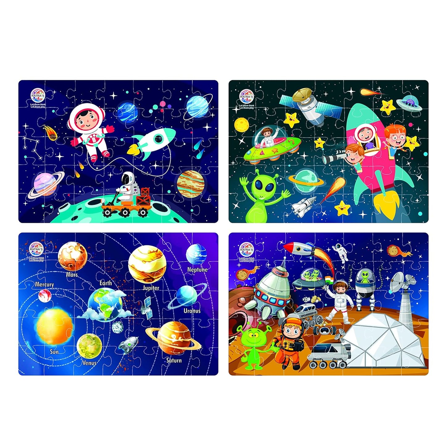 4 in 1 Space Explorer Jigsaw Puzzle