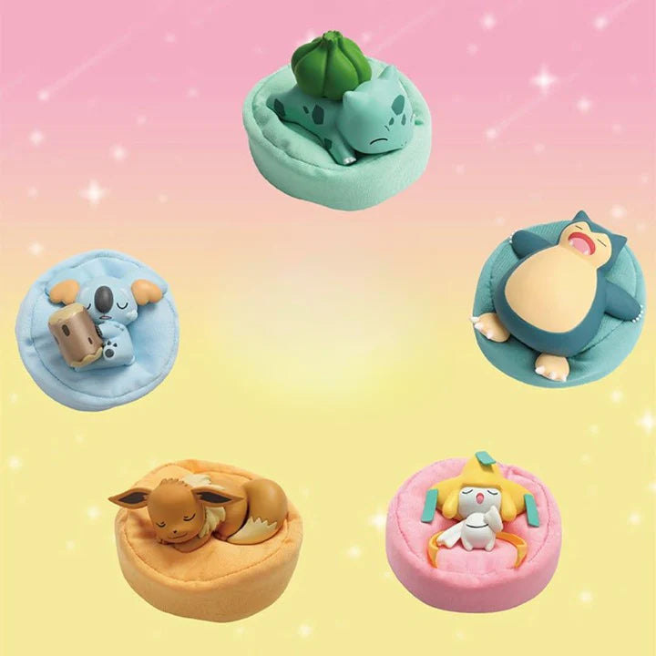 Cute Sleeping Figures with Plush Cushion
