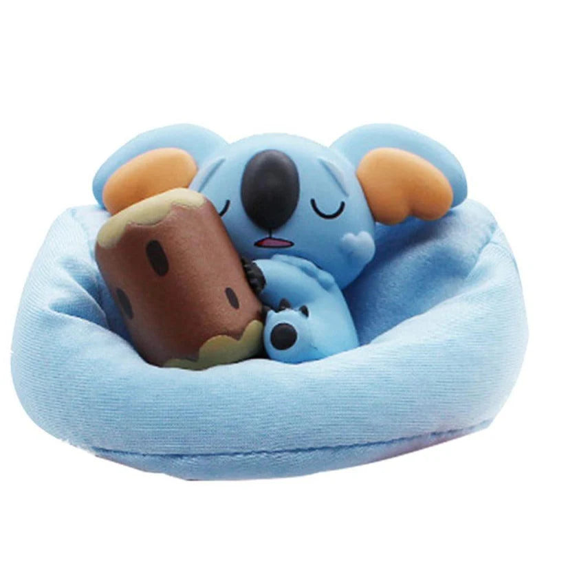 Cute Sleeping Figure with Plush Cushion